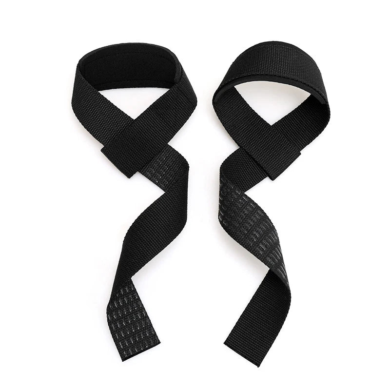 Weightlifting Straps Dropshipping 1 Pair Lifting Wrist Anti-Slip Silicone Strength Training Strap Hand Grips Wrist Support