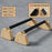 Pull up Stand Handles Wooden Push up Bar Beech Wood Calisthenics Exercise Equipment for Home Wood Parallettes Bar for Floor Use