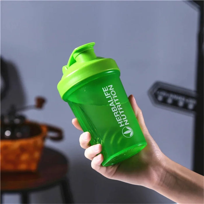 Sport Shaker Bottle 400Ml Whey Protein Powder Mixing Bottle Leak-Proof Sport Fitness Gym Shaker Outdoor Plastic Drink Bottle