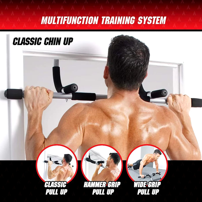 Door Frame Pull-Up Bar – Punch-Free Adjustable Horizontal Bar for Home Fitness & Strength Training