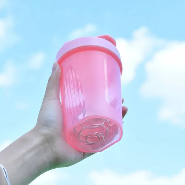 Sport Shaker Bottle 400Ml Whey Protein Powder Mixing Bottle Leak-Proof Sport Fitness Gym Shaker Outdoor Plastic Drink Bottle
