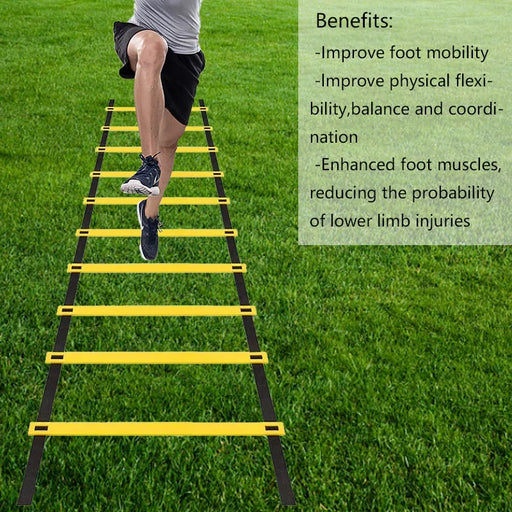 Agility Ladder Removable for Speed Training and Sports Flexibility Portable Agility Football Training Energy Ladder Equipment