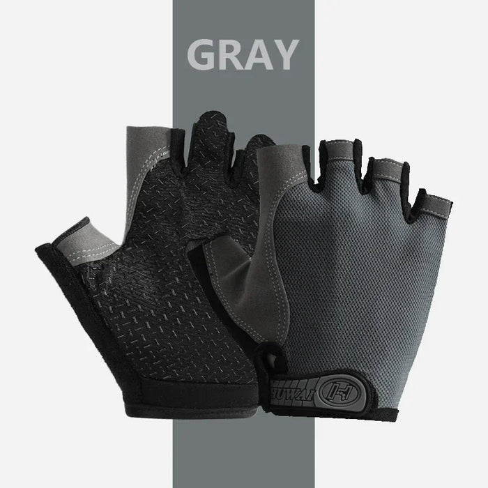 Breathable Anti-Slip Half Finger Gloves for Fitness Cycling Summer Gym Cycling Gloves for Men and Women Bicycle Riding Fishing