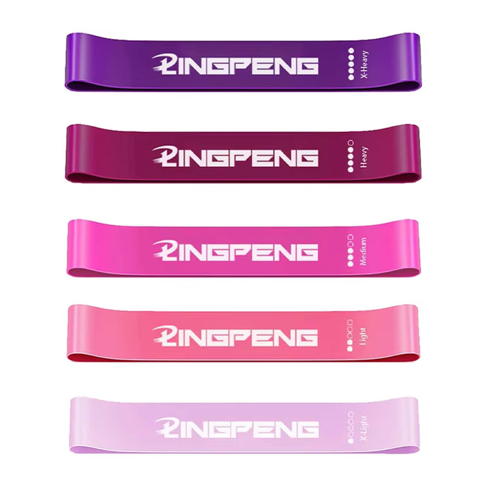 Portable Fitness Workout Equipment Rubber Resistance Bands Yoga Gym Elastic Gum Strength Pilates Crossfit Women Weight Sports