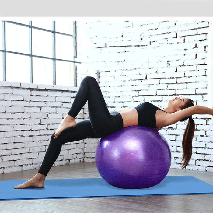 Yoga Balance Ball – Anti-Burst Inflatable Exercise Ball for Fitness, Pilates, Pregnancy & Home Workouts