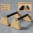 Pull up Stand Handles Wooden Push up Bar Beech Wood Calisthenics Exercise Equipment for Home Wood Parallettes Bar for Floor Use