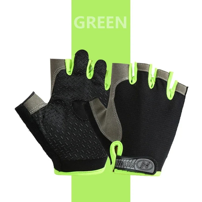 Breathable Anti-Slip Half Finger Gloves for Fitness Cycling Summer Gym Cycling Gloves for Men and Women Bicycle Riding Fishing
