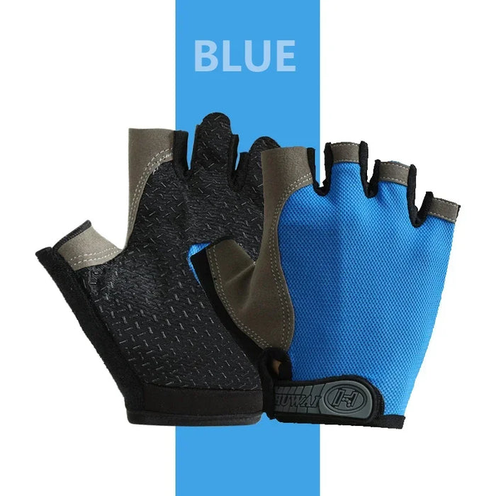 Breathable Anti-Slip Half Finger Gloves for Fitness Cycling Summer Gym Cycling Gloves for Men and Women Bicycle Riding Fishing