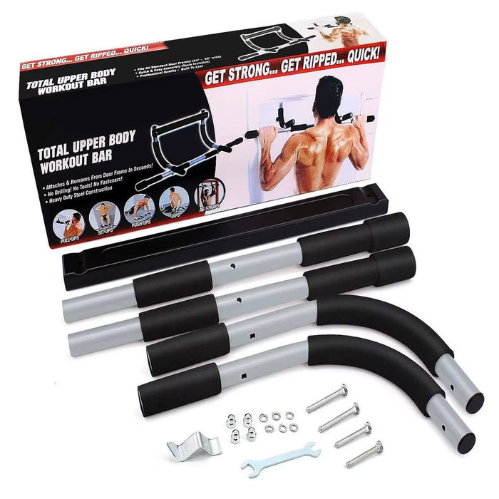 Door Frame Pull-Up Bar – Punch-Free Adjustable Horizontal Bar for Home Fitness & Strength Training