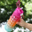 800ML Large Capacity Sports Water Bottle Leak Proof Plastic Drinking Cup with Scale Suitable for Travel Fitness Leakproof